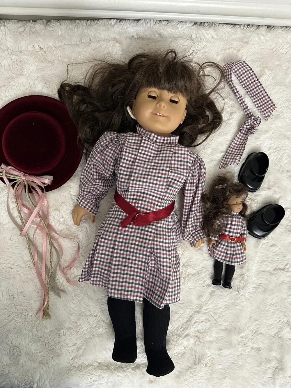 Vintage American Girl Samantha doll & mini doll set